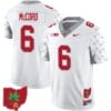 Kyle McCord Jersey #6 Ohio State Buckeyes Football Stitched Ohio Map Patch White Special Style 2