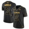 Lawrence Arnold Jersey #2 Kansas Jayhawks Blackhawk Gold Vapor Football Black Gold