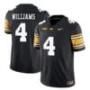 Leshon Williams Jersey #4 Iowa Hawkeyes Vapor Limited College Football Black