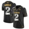 Lawrence Arnold Jersey #2 Kansas Jayhawks Blackhawk Gold Vapor Football Black Limited