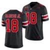 Marvin Harrison Jr Jersey #18 Ohio State Buckeyes Ohio Stadium Patch College Football Black