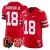 Marvin Harrison Jr Jersey #18 Ohio State Buckeyes College Football Stitched Scarlet