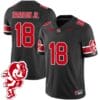 Marvin Harrison Jr Jersey #18 Ohio State Buckeyes Football 2023 Stitched Brutus Buckeye Patch Black