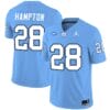 Omarion Hampton Jersey #28 North Carolina Tar Heels Vapor Limited College Football Blue