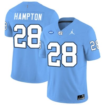 Omarion Hampton Jersey #28 North Carolina Tar Heels Vapor Limited College Football Blue