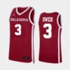 Otega Oweh Jersey #3 Oklahoma Sooners College Basketball Red