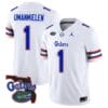 Princely Umanmielen Jersey #1 Florida Gators Vapor Limited Florida Map College Football White