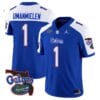 Princely Umanmielen Jersey #1 Florida Gators Vapor Limited Florida Map College Football Royal Alternate