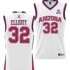 Sean Elliott Jersey #32 Arizona Wildcats NIL College Basketball Lightweight White