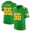 Sam Taimani Jersey #55 Oregon Ducks ‘Mighty Oregon’ Throwback College Football Uniforms Green