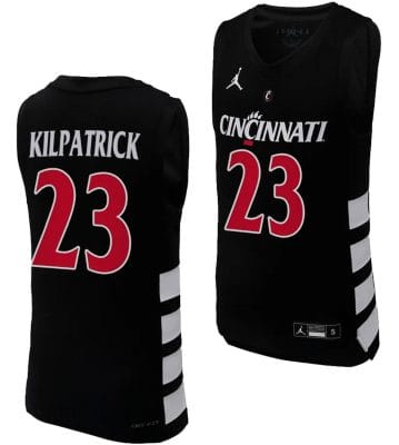 Sean Kilpatrick Jersey #23 Cincinnati Bearcats College Basketball Replica 2023-24 Black