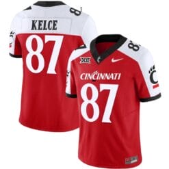 Travis Kelce Jersey #87 Cincinnati Bearcats Vapor Limited College Football All Stitched Red Alternate