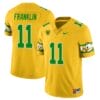 Troy Franklin Jersey #11 Oregon Ducks ‘Mighty Oregon’ Throwback College Football Uniforms Yellow