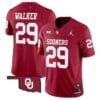 Tawee Walker Jersey #29 Oklahoma Sooners Vapor Limited College Football Stitched Red