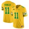 Troy Franklin Jersey #11 Oregon Ducks ‘Mighty Oregon’ Throwback Football Uniforms Yellow