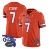 Trevor Etienne Jersey #7 Florida Gators Vapor Limited College Football Orange