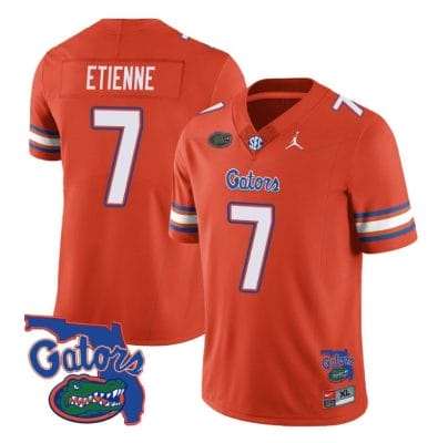 Trevor Etienne Jersey #7 Florida Gators Vapor Limited College Football Orange