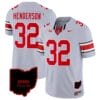 Treveyon Henderson Jersey #32 Ohio State Buckeyes College Football Stitched Vapor Limited Ohio Patch Gray