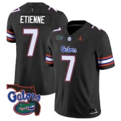 Trevor Etienne Jersey #7 Florida Gators Vapor Limited Florida Map College Football Black