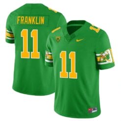 Troy Franklin Jersey #11 Oregon Ducks ‘Mighty Oregon’ Throwback Football Uniforms Green