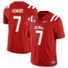 Walker Howard Jersey #7 Ole Miss Rebels Football All Stitched Red