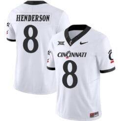 Xzavier Henderson Jersey #8 Cincinnati Bearcats Vapor Limited College Football All Stitched White