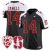 Ashton Daniels Jersey #14 Stanford Cardinal Jersey Vapor Limited College Football Black Alternate