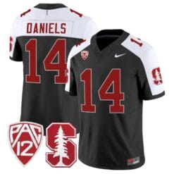 Ashton Daniels Jersey #14 Stanford Cardinal Jersey Vapor Limited College Football Black Alternate