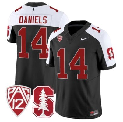 Ashton Daniels Jersey #14 Stanford Cardinal Jersey Vapor Limited College Football Black Alternate