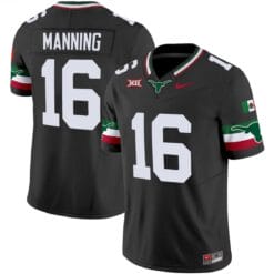 Arch Manning Jersey #16 Texas Longhorns Mexico Vapor College Football Black