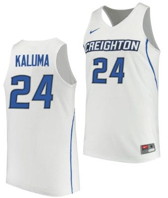 Arthur Kaluma Jersey #24 Creighton Bluejays College Basketball Performance White