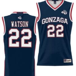 Anton Watson Jersey #22 Gonzaga Bulldogs NIL College Basketball Lightweight Black