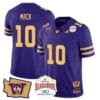 Austin Mack Jersey #10 Washington Huskies Alamo Bowl Patch Football Purple Gold