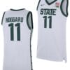 AJ Hoggard Jersey #11 Michigan State Spartans Replica Basketball 2023-24 White