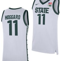 AJ Hoggard Jersey #11 Michigan State Spartans Replica Basketball 2023-24 White