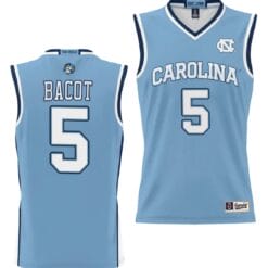 Armando Bacot Jersey #5 UNC Tar Heels NIL College Basketball Lightweight Blue