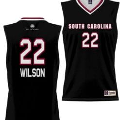 Aja Wilson Jersey #22 South Carolina Gamecocks College Basketball Alumni Black
