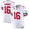 Arch Manning Jersey #16 Texas Longhorns Mexico Vapor College Football White
