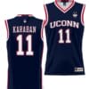 Alex Karaban Jersey #11 UConn Huskies NIL College Basketball Lightweight Navy