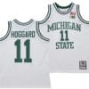 AJ Hoggard Jersey #11 Michigan State Spartans 125th Basketball Anniversary 1990 Throwback White