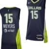 Abby Meyers Jersey #15 Dallas Wings 2023 WNBA Draft Jersey Exclusive Edition Navy