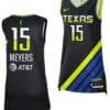 Abby Meyers Jersey #15 Rebel Edition Dallas Wings 2023 WNBA Draft Black