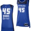 Alexis Morris Jersey #45 Connecticut Sun 2023 WNBA Draft Rebel Edition Jersey Blue