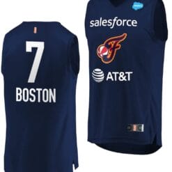 Aliyah Boston Jersey #7 Indiana Fever 2023 WNBA Draft Jersey Replica Navy