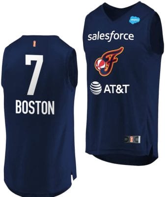 Aliyah Boston Jersey #7 Indiana Fever 2023 WNBA Draft Jersey Replica Navy