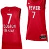 Aliyah Boston Jersey #7 Indiana Fever 2023 WNBA Draft Rebel Edition Red