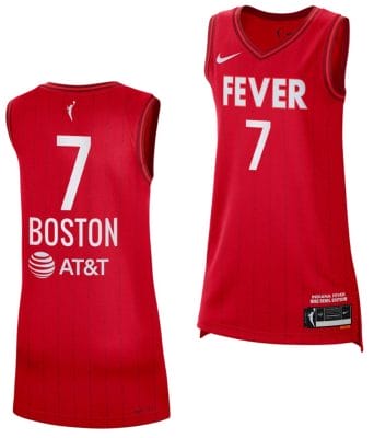 Aliyah Boston Jersey #7 Indiana Fever 2023 WNBA Draft Rebel Edition Red