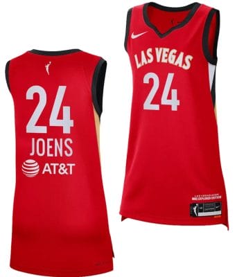 Ashley Joens Jersey #24 Las Vegas Aces Explorer Edition Victory Red