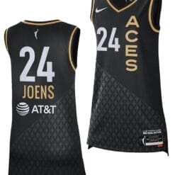Ashley Joens Jersey #24 Las Vegas Aces Rebel Edition Victory Jersey Black