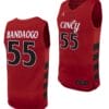 Aziz Bandaogo Jersey #55 Cincinnati Bearcats College Basketball Replica 2023-24 Red